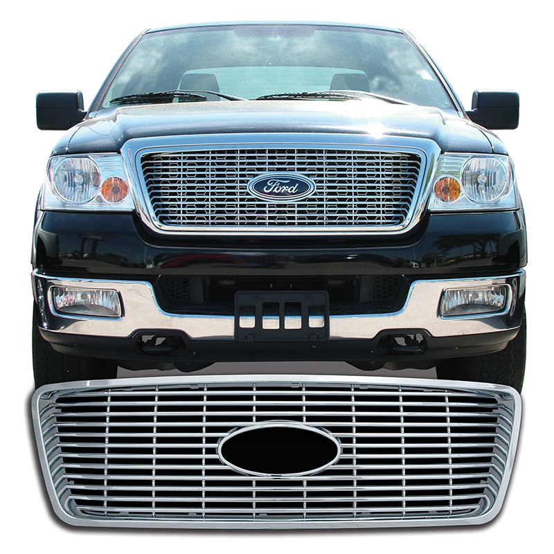 Ford F150 Xlt Chrome Grille Overlay 2004 2005 2006 2007 2008