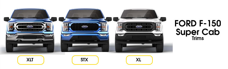 2020 - 2021 Ford F150 Super Cab Trims