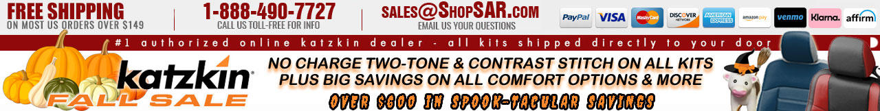 Free Shipping | Katzkin Sales | Katzkin Coupons | ShopSAR