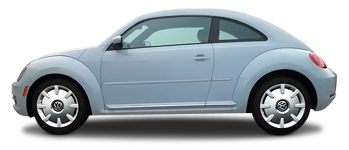 Volkswagen Beetle Painted Body Side Moldings, 2012, 2013, 2014, 2015 ...