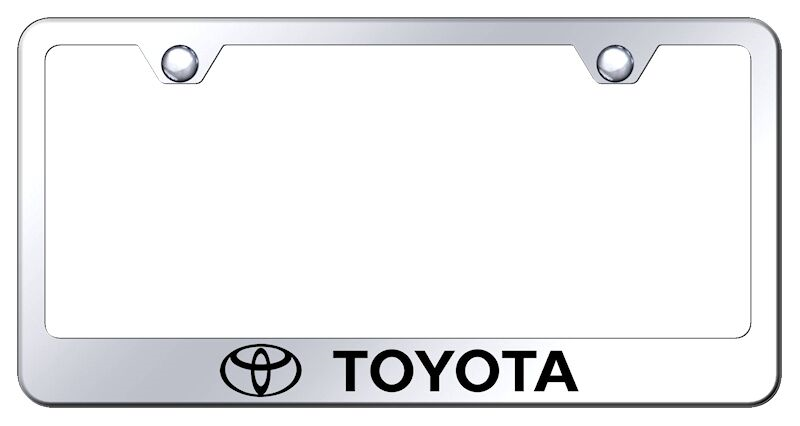 Toyota chrome license plate frame  Toyota Automotive Car Accessories -  Vinyl Mayhem