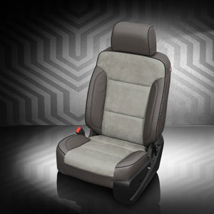 Katzkin Leather replacement seat upholstery for the GMC Sierra, Crew ...