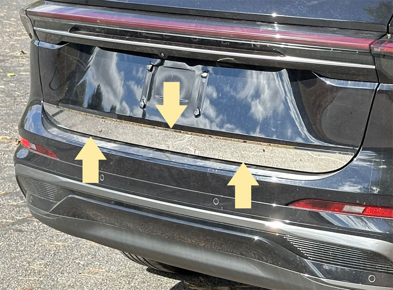 Lincoln Nautilus Chrome Tailgate Trim