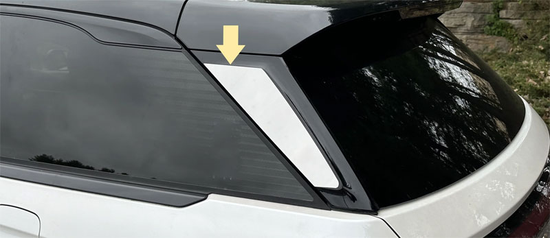 Lincoln Nautilus Chrome Rear Window Accent Trim