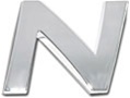 Premium 3d Chrome Individual Letters & Numbers - Letter N