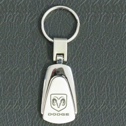 Dodge Key Chain - Stainless Steel Teardrop style | ShopSAR.com