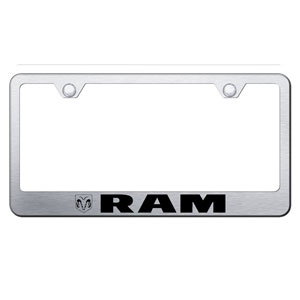 ram license plate frames black