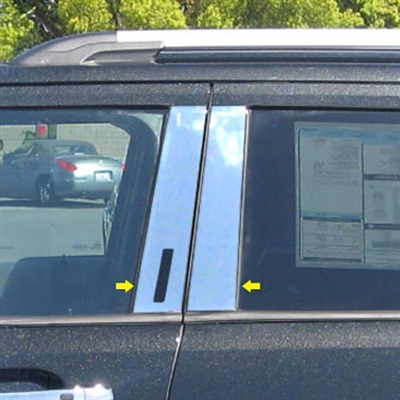 Ford Explorer Chrome Pillar Post Trim, PP51330, 2011, 2012, 2013, 2014 ...